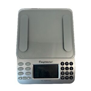 Weight Watchers Silver Electronic Food Scale with Point Plus Value Database NS2B